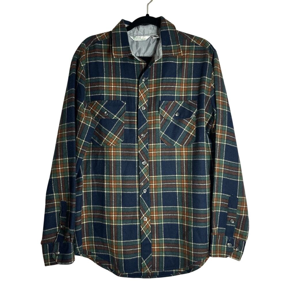 Polo by Ralph Lauren Vintage Long Sleeve Flannel Wool Blend XL Fisherman Coastal